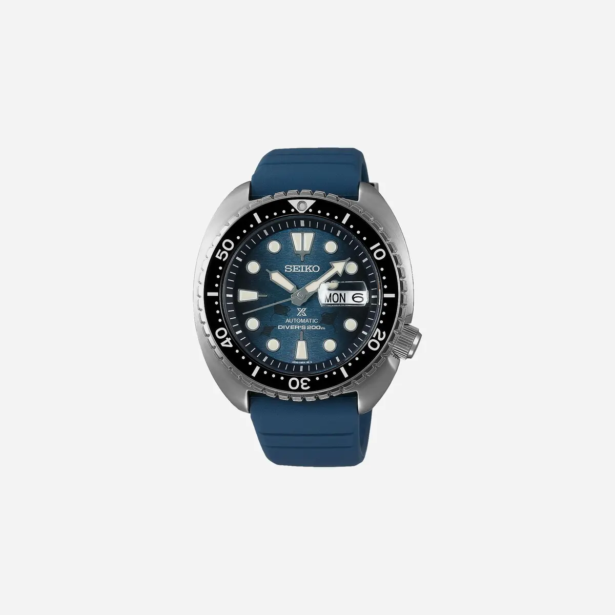 Seiko Prospex Save The Ocean King Turtle Automatic Blue Dial Silicon Strap Watch - Srpf77k1 1