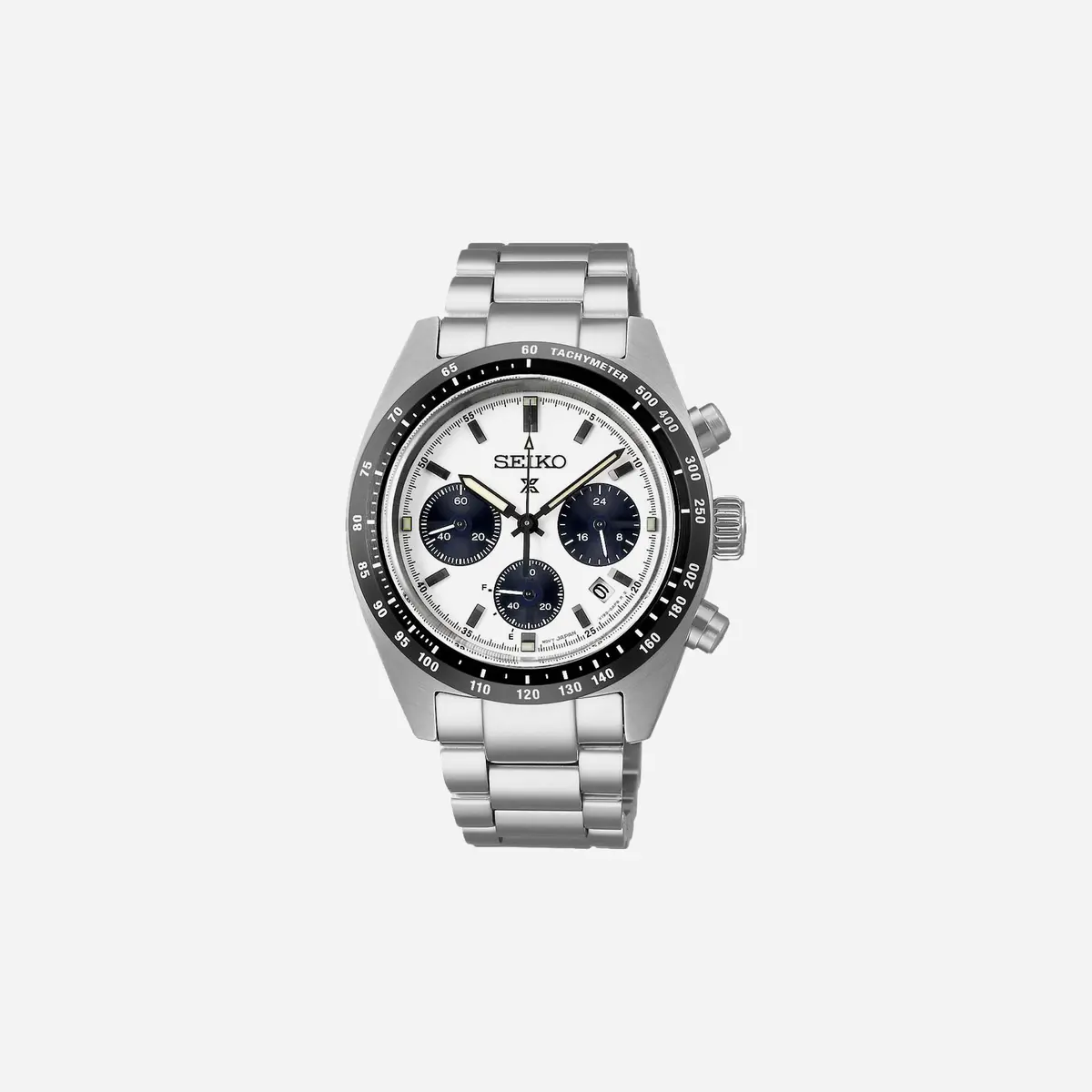 Seiko Prospex Speedtimer Solar 1969 Recreation White Dial Stainless Steel Watch - Ssc813p1 1