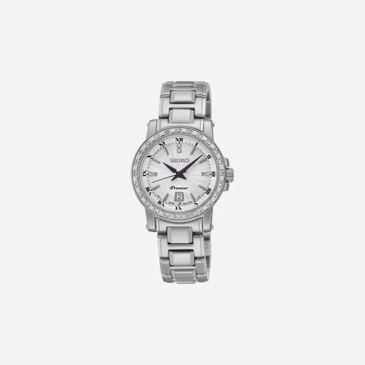 Seiko Premier Date Calendar Roman Numerals Dial Stainless Steel Watch - Sxdg57p1 1