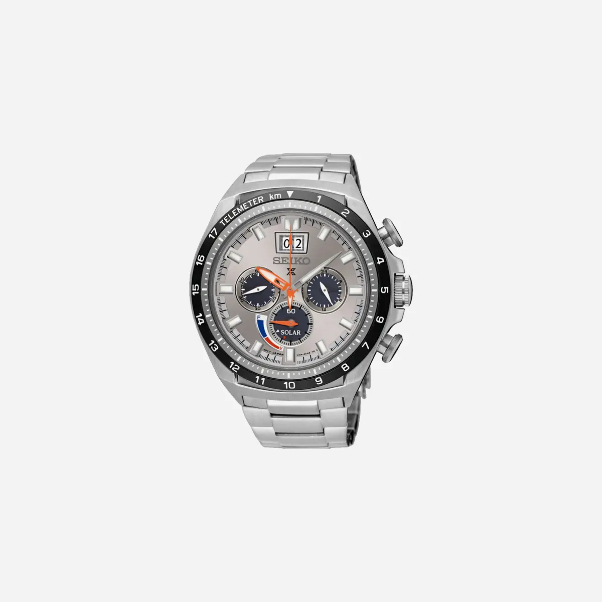 Seiko Prospex Solar Chronograph Grey Dial Stainless Steel Watch - Ssc599p1 1