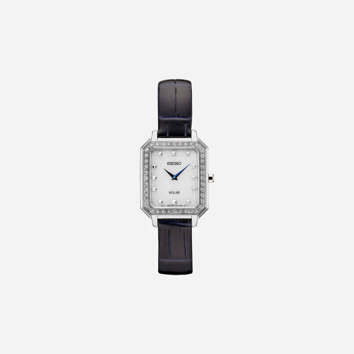 Seiko Quartz Solar Watch 6.3 Mm Dial Leather Strap Watch - Sup429p1 1