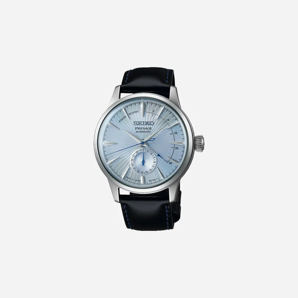 Seiko Presage Automatic Watch Automatic Blue Dial Leather Strap Watch - Ssa343j1 1