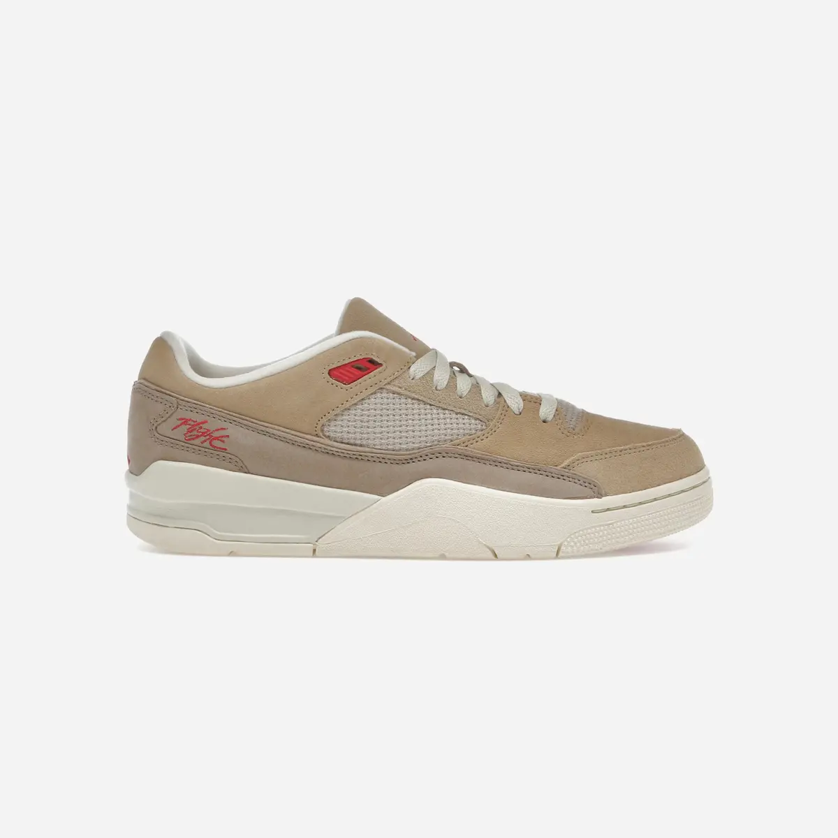 Nike Air Jordan Flight Court Mushroom Desert Camo Fossil Fire Red 1