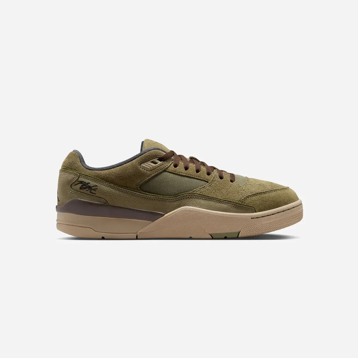 Nike Air Jordan Flight Court Medium Olive Baroque Brown 1