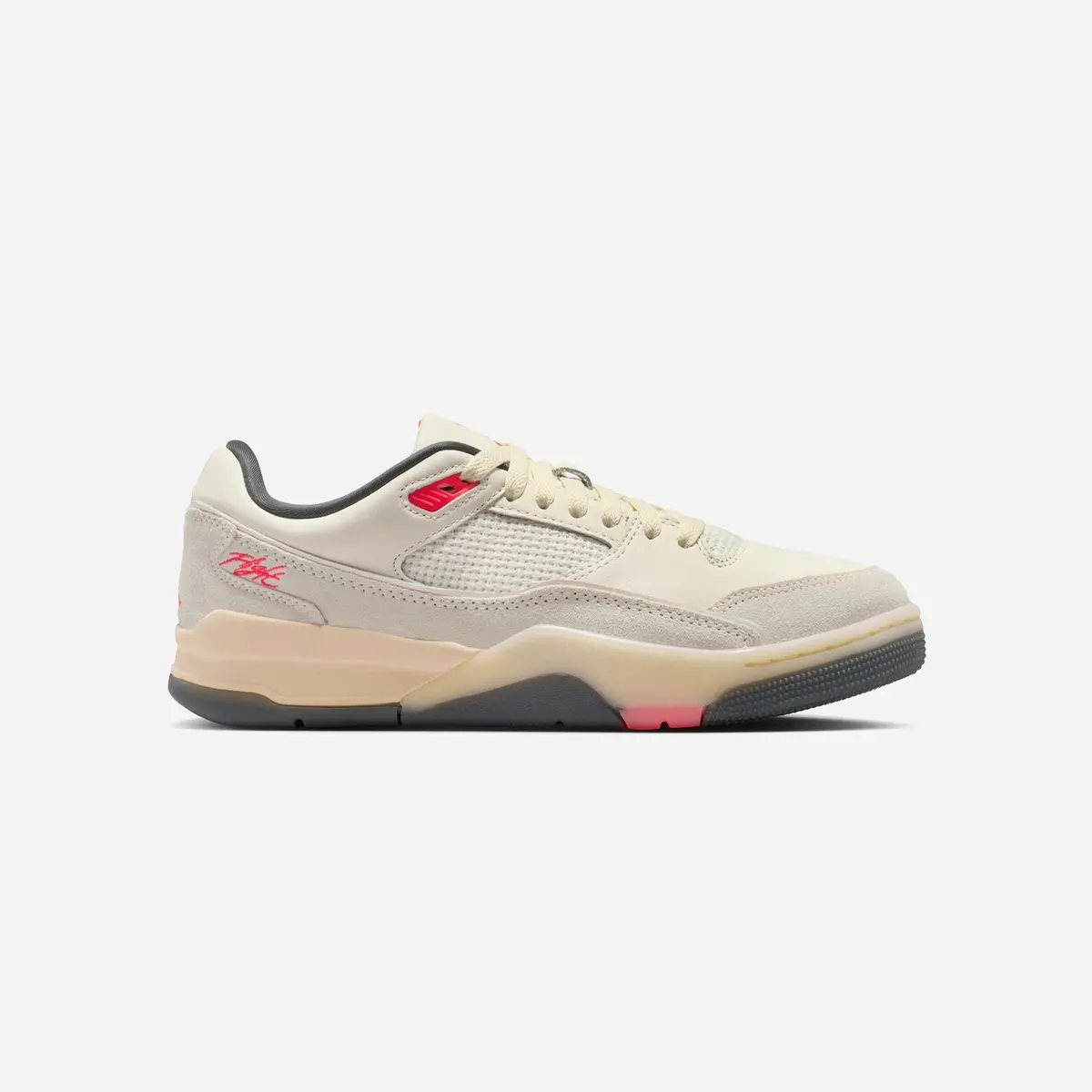 Nike Air Jordan Flight Court Pale Ivory Anthracite Infrared Wmns 1