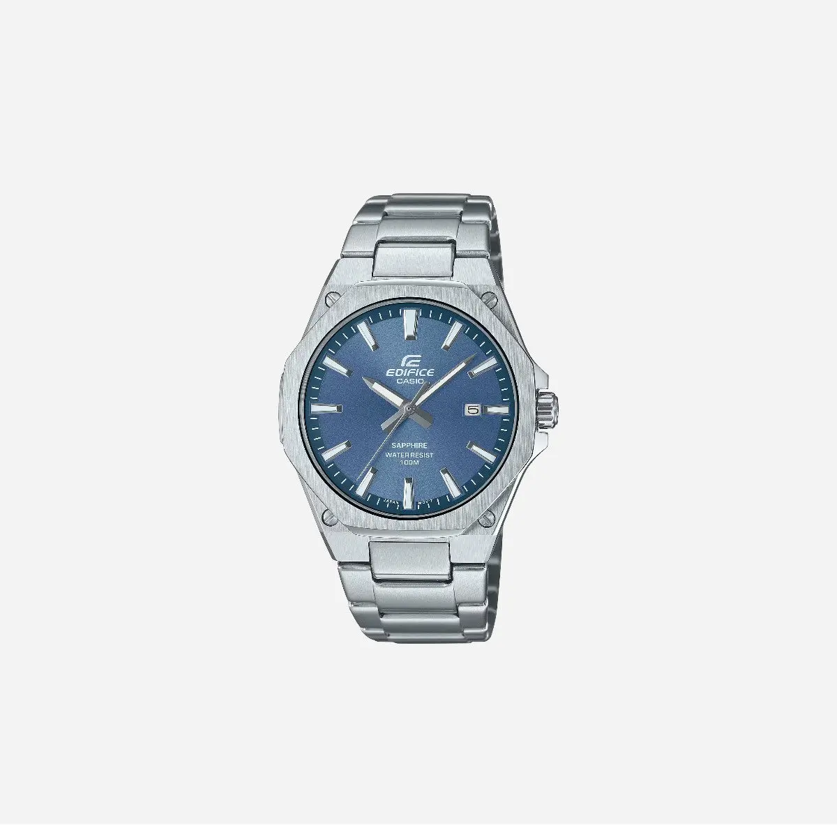 Casio Edifice Efr-S108d-2Avudf 3-Hand Blue Dial Analog Stainless Watch 1